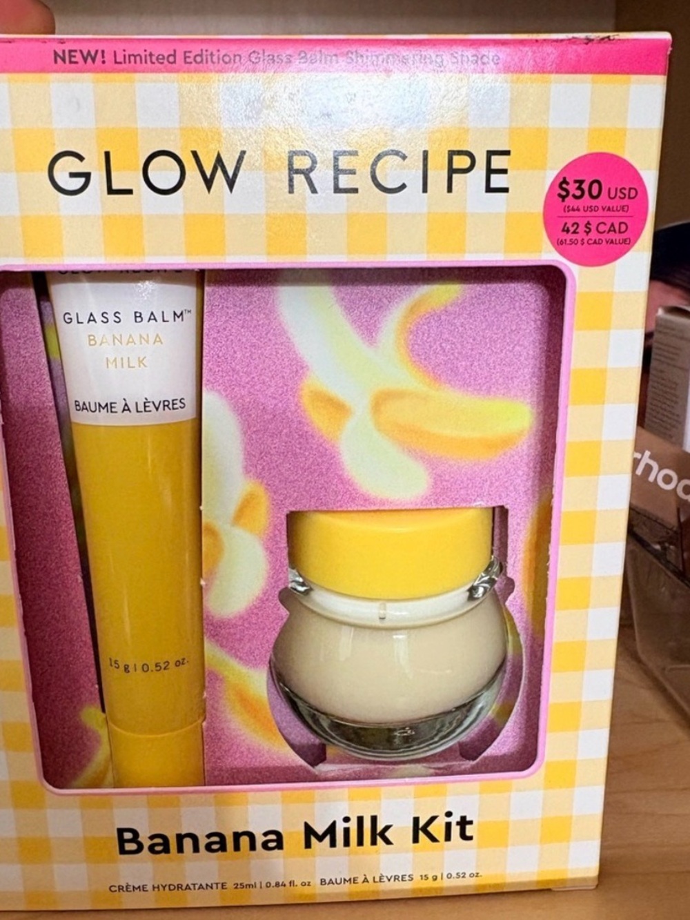 Glow Recipe Banana Milk Kit in Yellow and Cream